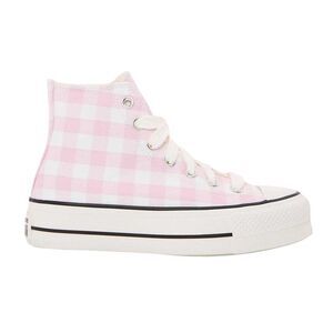 Converse Womens/Ladies Chuck Classic Gingham Check High Top Trainers / Pink